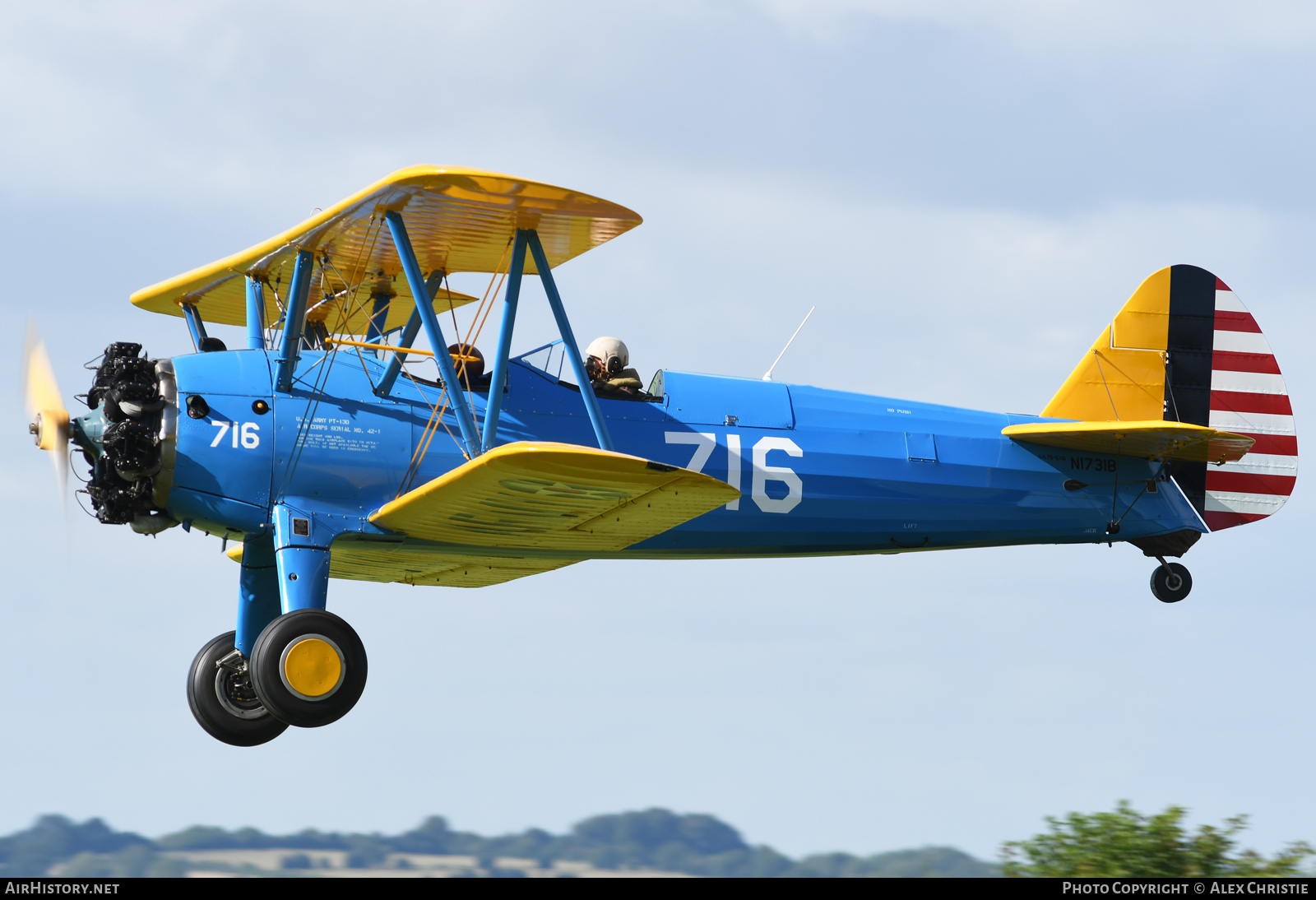 Aircraft Photo of N1731B | Boeing PT-13D Kaydet (E75) | USA - Army | AirHistory.net #98898