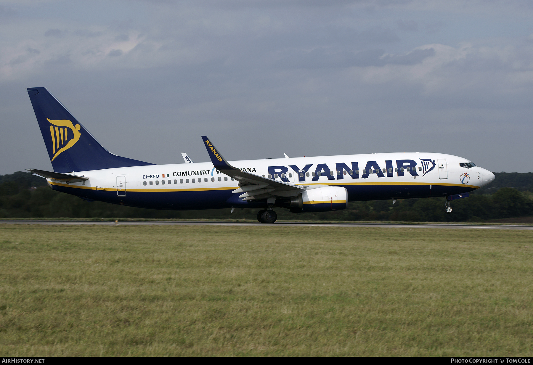 Aircraft Photo of EI-EFD | Boeing 737-8AS | Ryanair | AirHistory.net #98902
