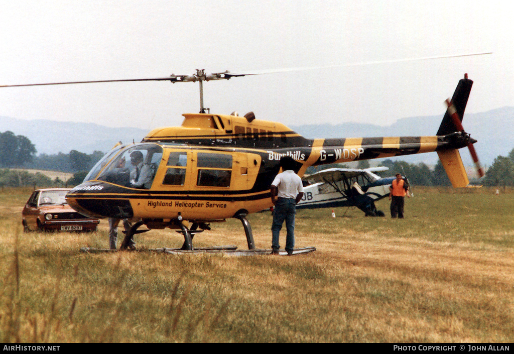 Aircraft Photo of G-WOSP | Bell 206B-3 JetRanger III | Burnthills Highland Helicopter Service | AirHistory.net #98905