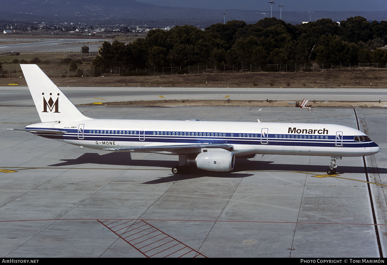 Aircraft Photo of G-MONE | Boeing 757-2T7 | Monarch Airlines | AirHistory.net #98906