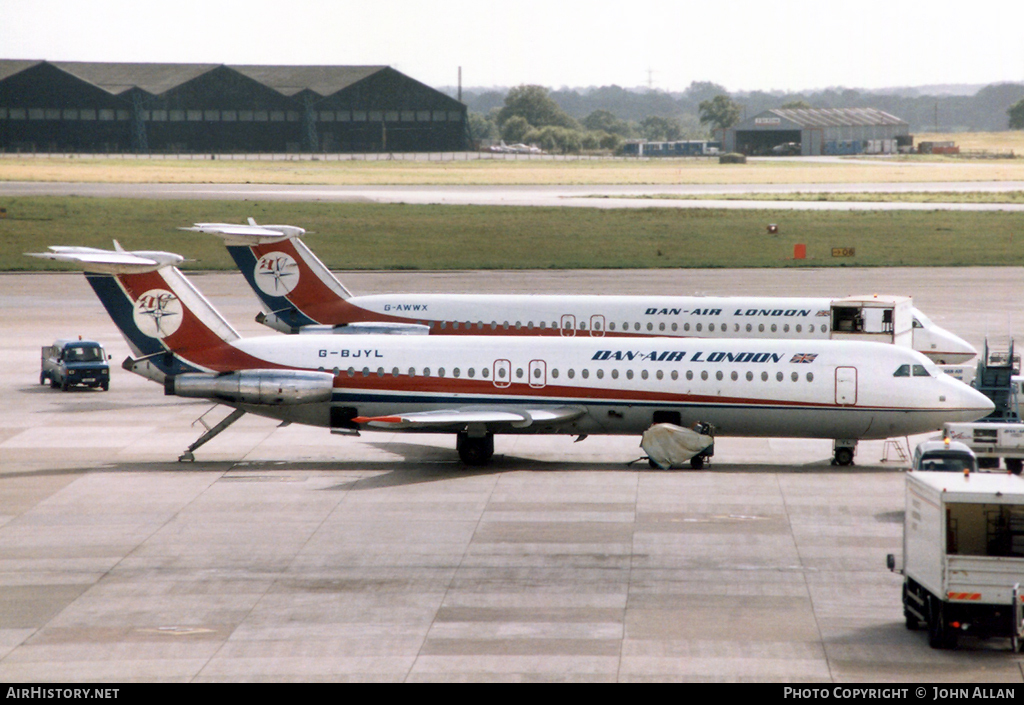 Aircraft Photo of G-BJYL | BAC 111-515FB One-Eleven | Dan-Air London | AirHistory.net #98934