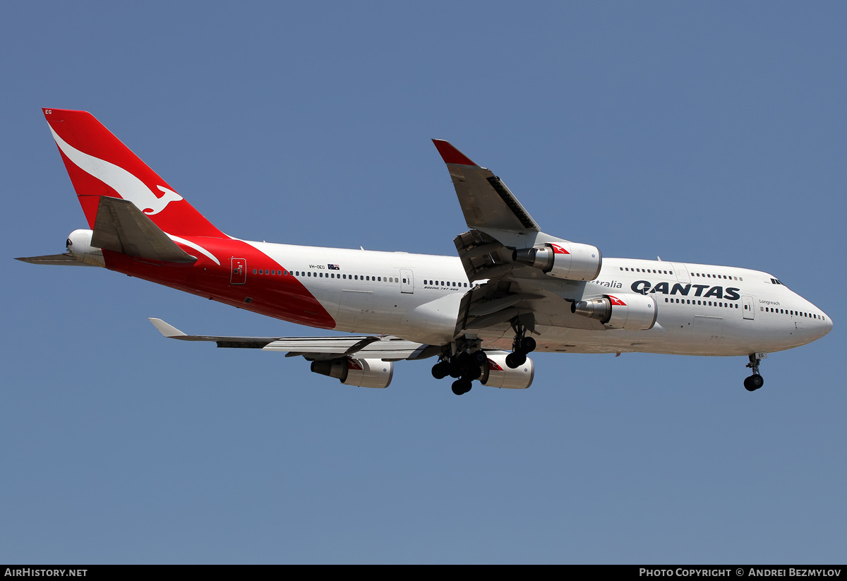 Aircraft Photo of VH-OEG | Boeing 747-438/ER | Qantas | AirHistory.net #98955