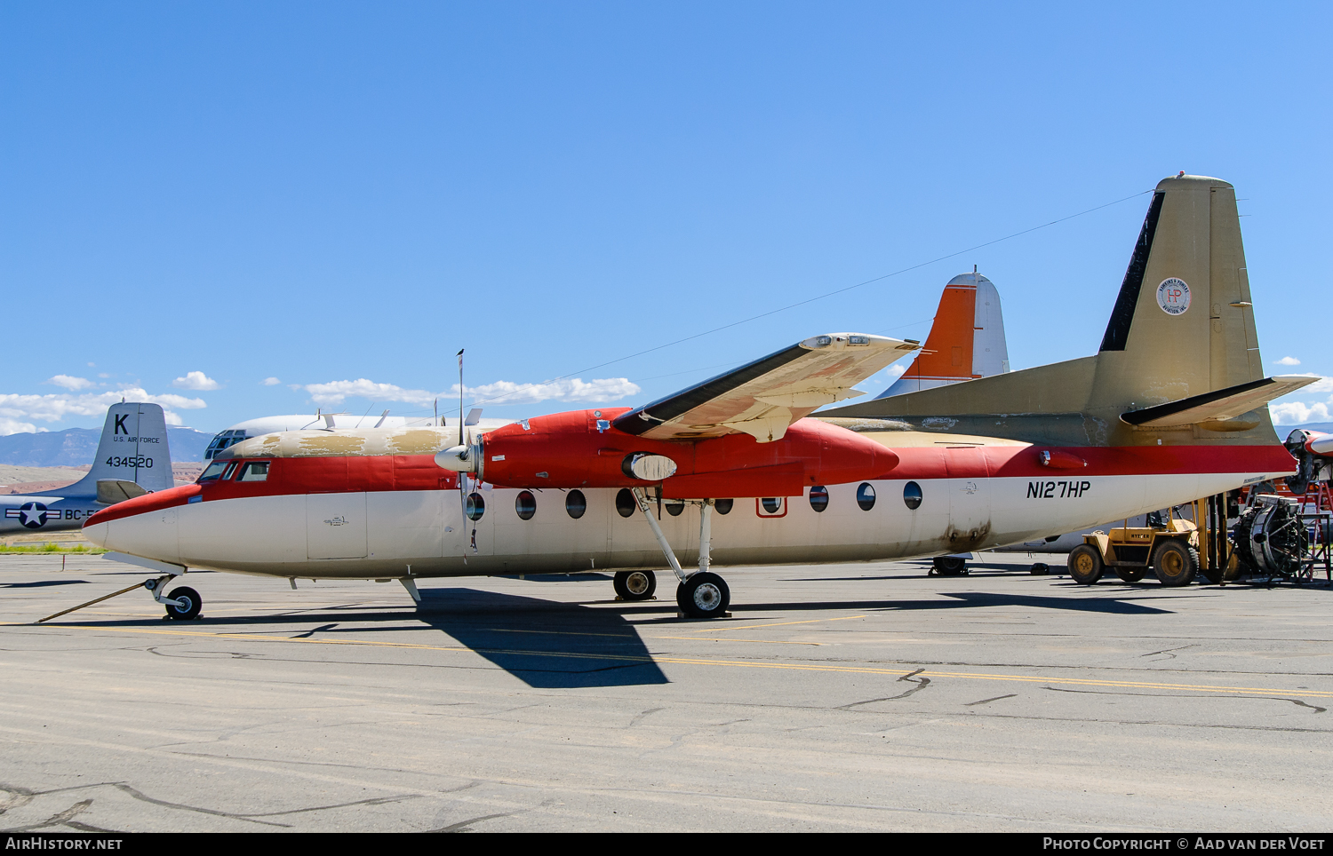 Aircraft Photo of N127HP | Fairchild F-27A | Hawkins & Powers Aviation | AirHistory.net #98975