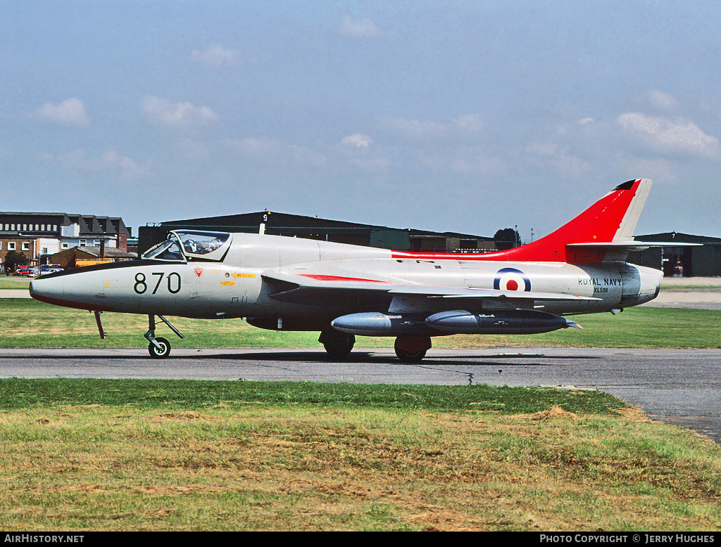 Aircraft Photo of XL598 | Hawker Hunter T8C | UK - Navy | AirHistory.net #98976