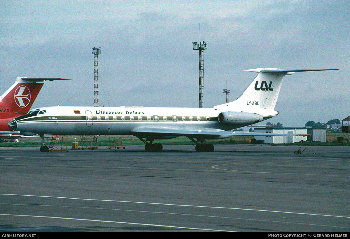 Aircraft Photo of LY-ABD | Tupolev Tu-134A | Lithuanian Airlines | AirHistory.net #99039
