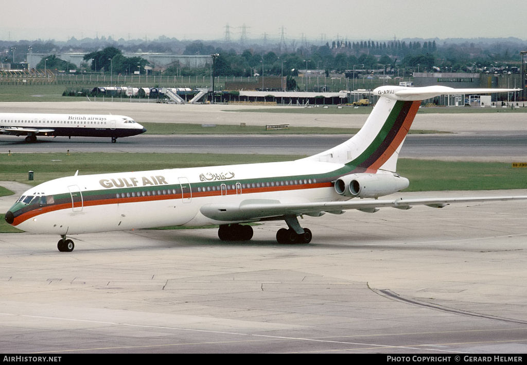 Aircraft Photo of G-ARVJ | Vickers VC10 Srs1101 | Gulf Air | AirHistory.net #99047