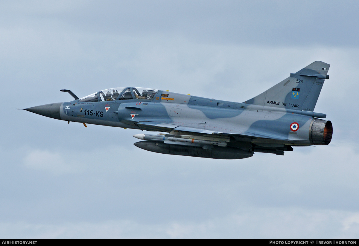 Aircraft Photo of 528 | Dassault Mirage 2000B | France - Air Force | AirHistory.net #99064