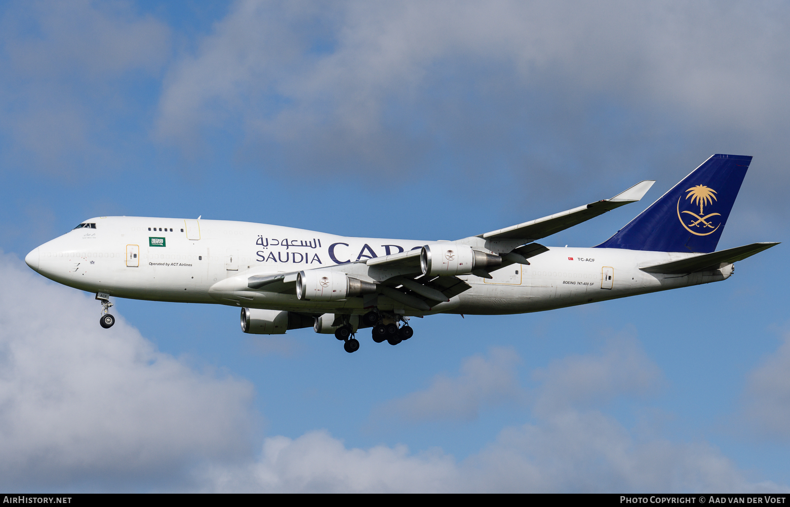 Aircraft Photo of TC-ACF | Boeing 747-481(BDSF) | Saudia - Saudi Arabian Airlines Cargo | AirHistory.net #99095
