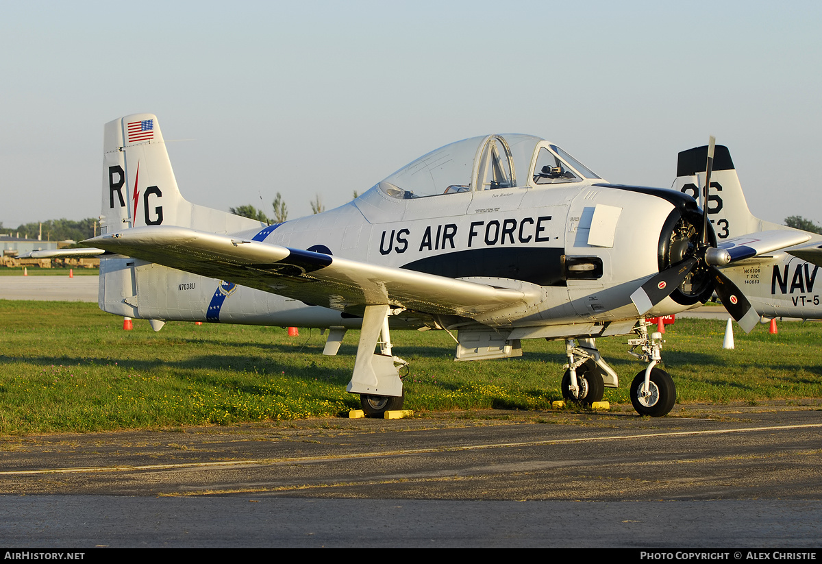 Aircraft Photo of N7038U | North American T-28A Trojan | USA - Air Force | AirHistory.net #99132