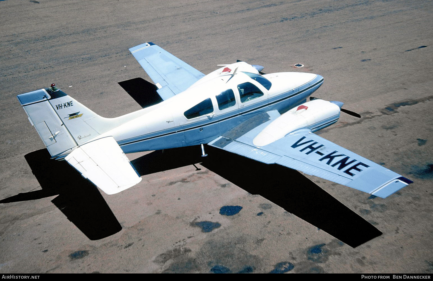 Aircraft Photo of VH-KNE | Beech D55 Baron | Trans West Airlines | AirHistory.net #99145