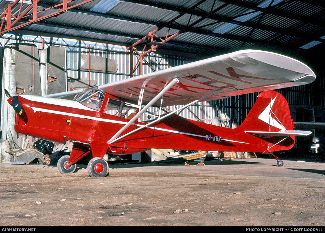 Aircraft Photo of VH-KBK | Auster J-1B Aiglet | AirHistory.net #99146