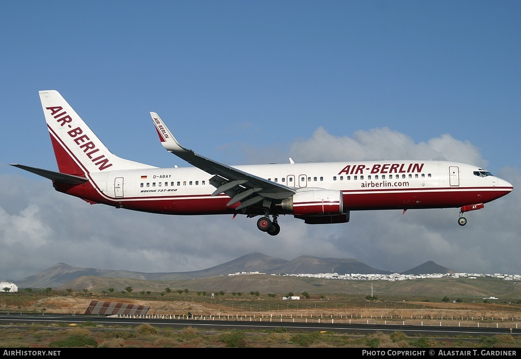 Aircraft Photo of D-ABAY | Boeing 737-86J | Air Berlin | AirHistory.net #99185