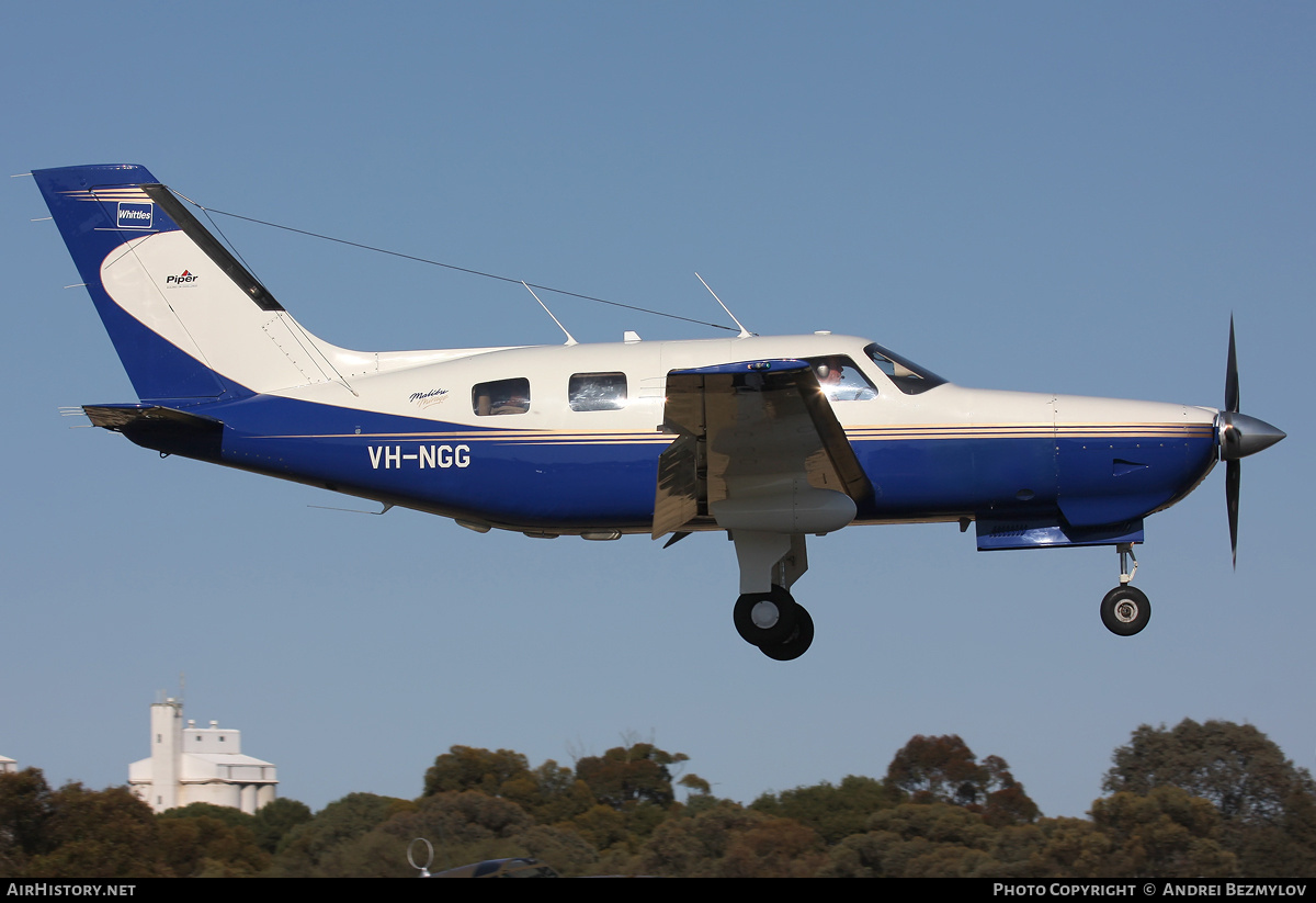 Aircraft Photo of VH-NGG | Piper PA-46-350P Malibu Mirage | MGA & Whittles Services | AirHistory.net #99202