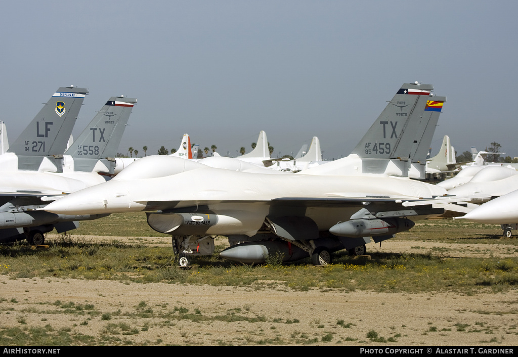 Aircraft Photo of 85-1459 / AF85-459 | General Dynamics F-16C Fighting Falcon | USA - Air Force | AirHistory.net #99216