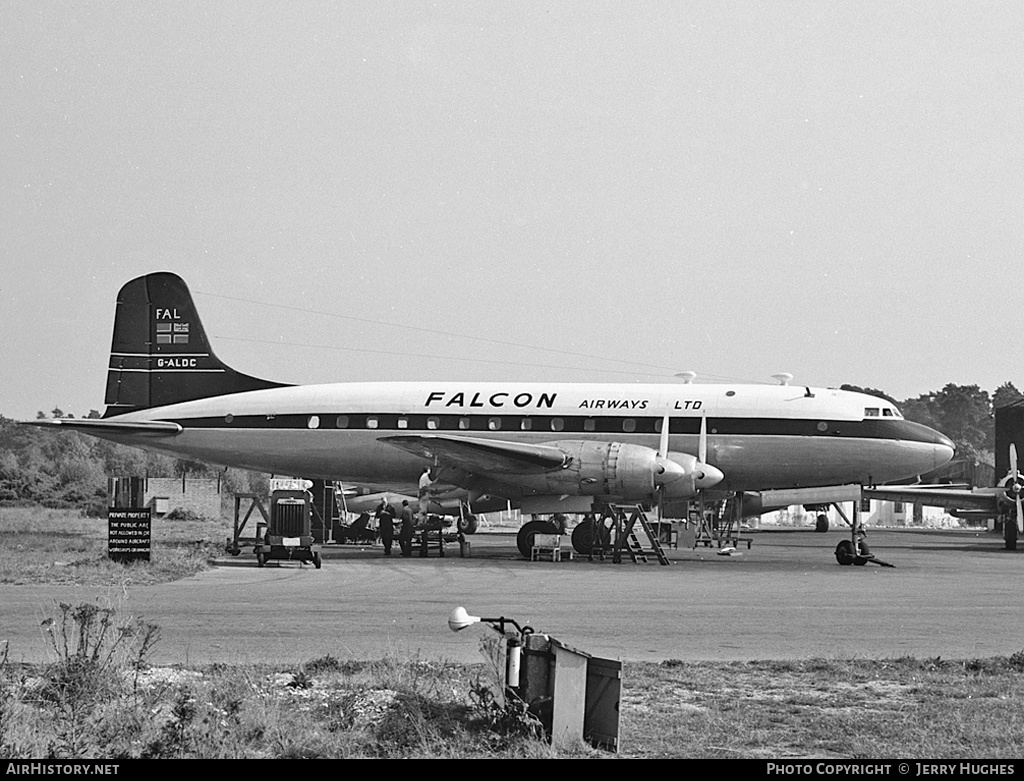 Aircraft Photo of G-ALDC | Handley Page HP-81 Hermes 4 | Falcon Airways - FAL | AirHistory.net #99301