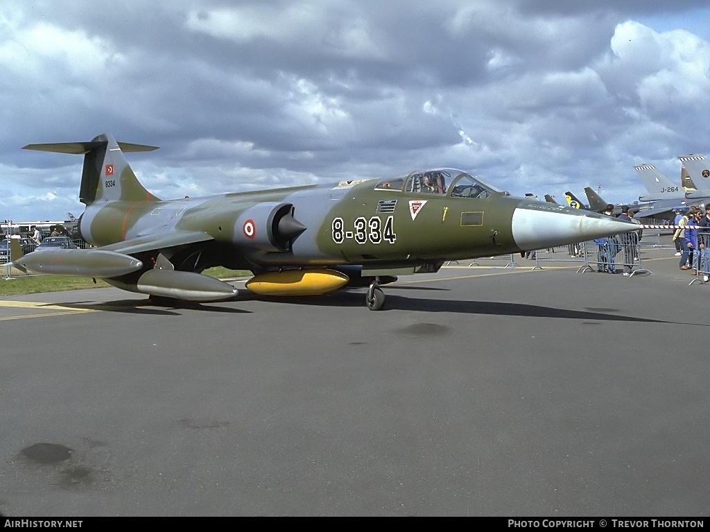 Aircraft Photo of 8334 | Lockheed F-104G Starfighter | Turkey - Air Force | AirHistory.net #99430