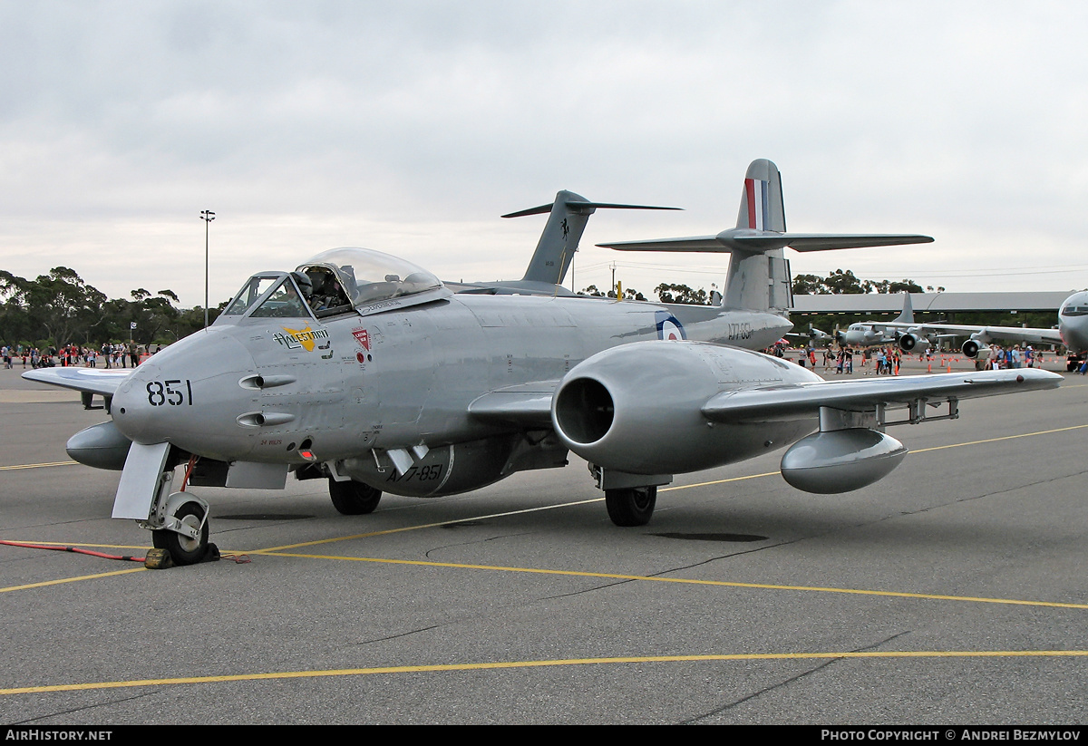 Aircraft Photo of VH-MBX / A77-851 | Gloster Meteor F8 | Australia - Air Force | AirHistory.net #99456