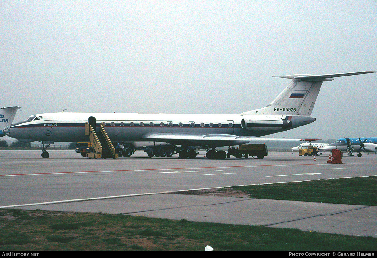 Aircraft Photo of RA-65926 | Tupolev Tu-134A-3 | AirHistory.net #99611