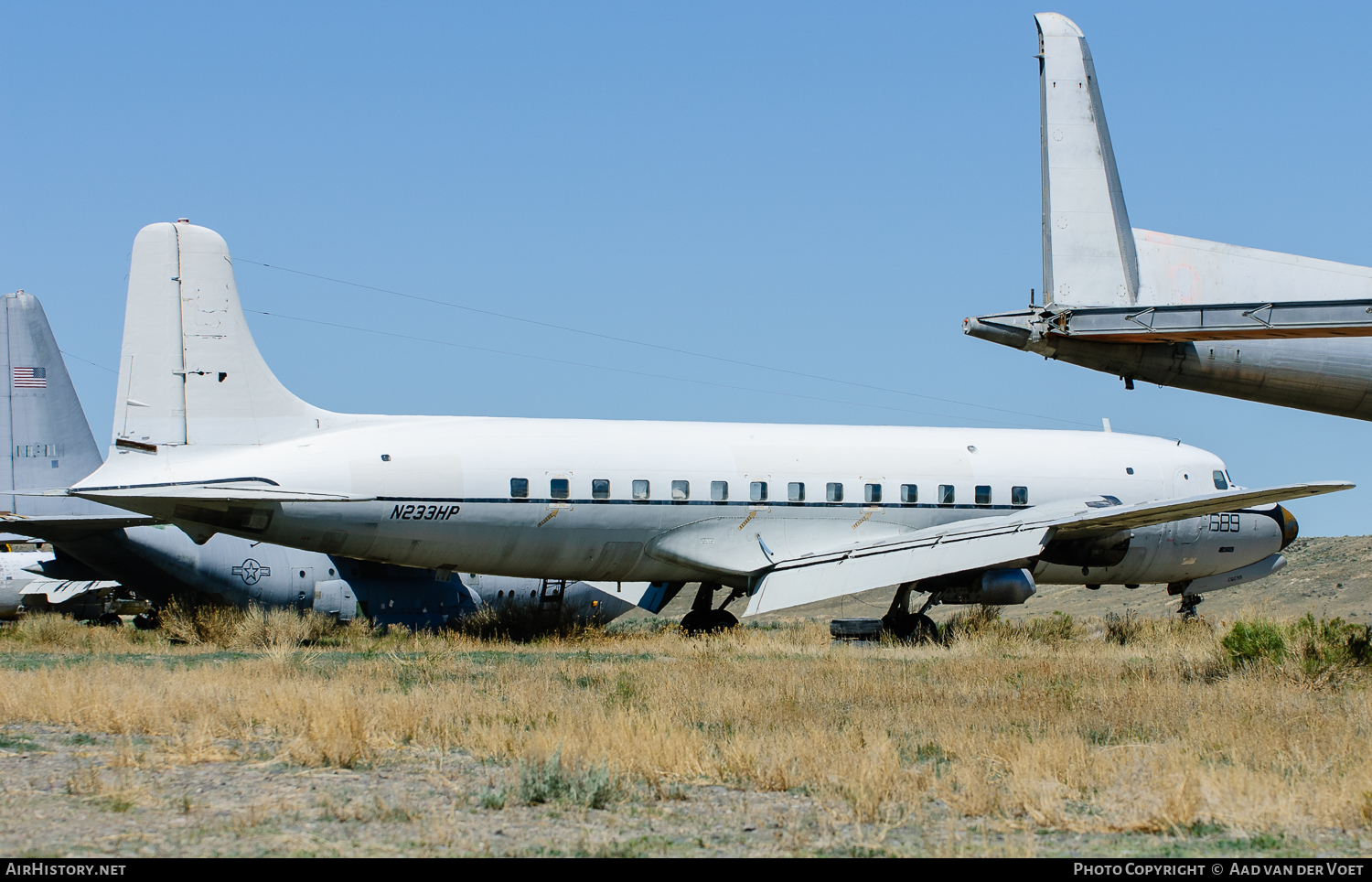 Aircraft Photo of N233HP | Douglas C-118A Liftmaster | Hawkins & Powers Aviation | AirHistory.net #99677