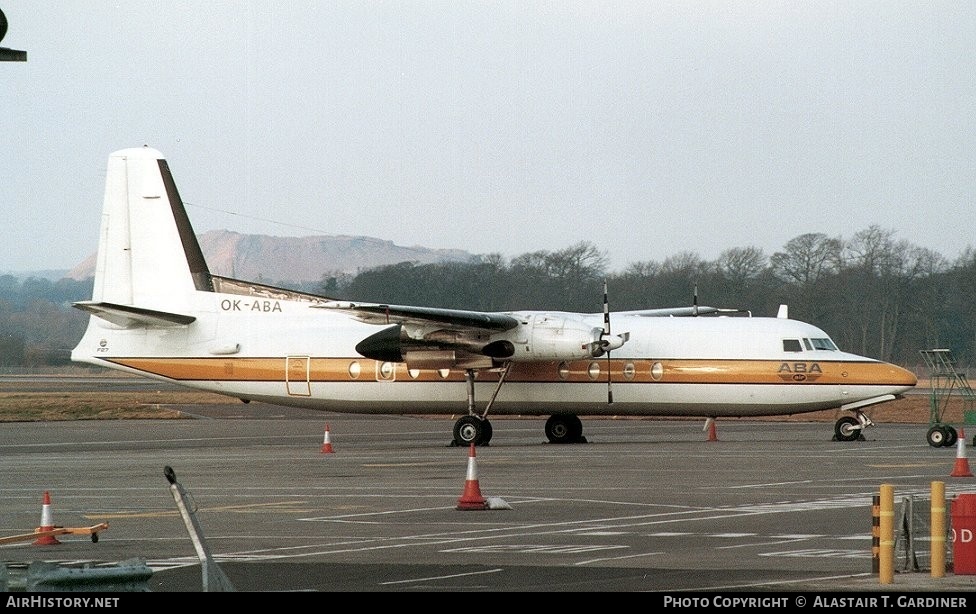 Aircraft Photo of OK-ABA | Fokker F27-500C/RF Friendship | ABA Air - Autoklub Bohemia Assistance | AirHistory.net #99695