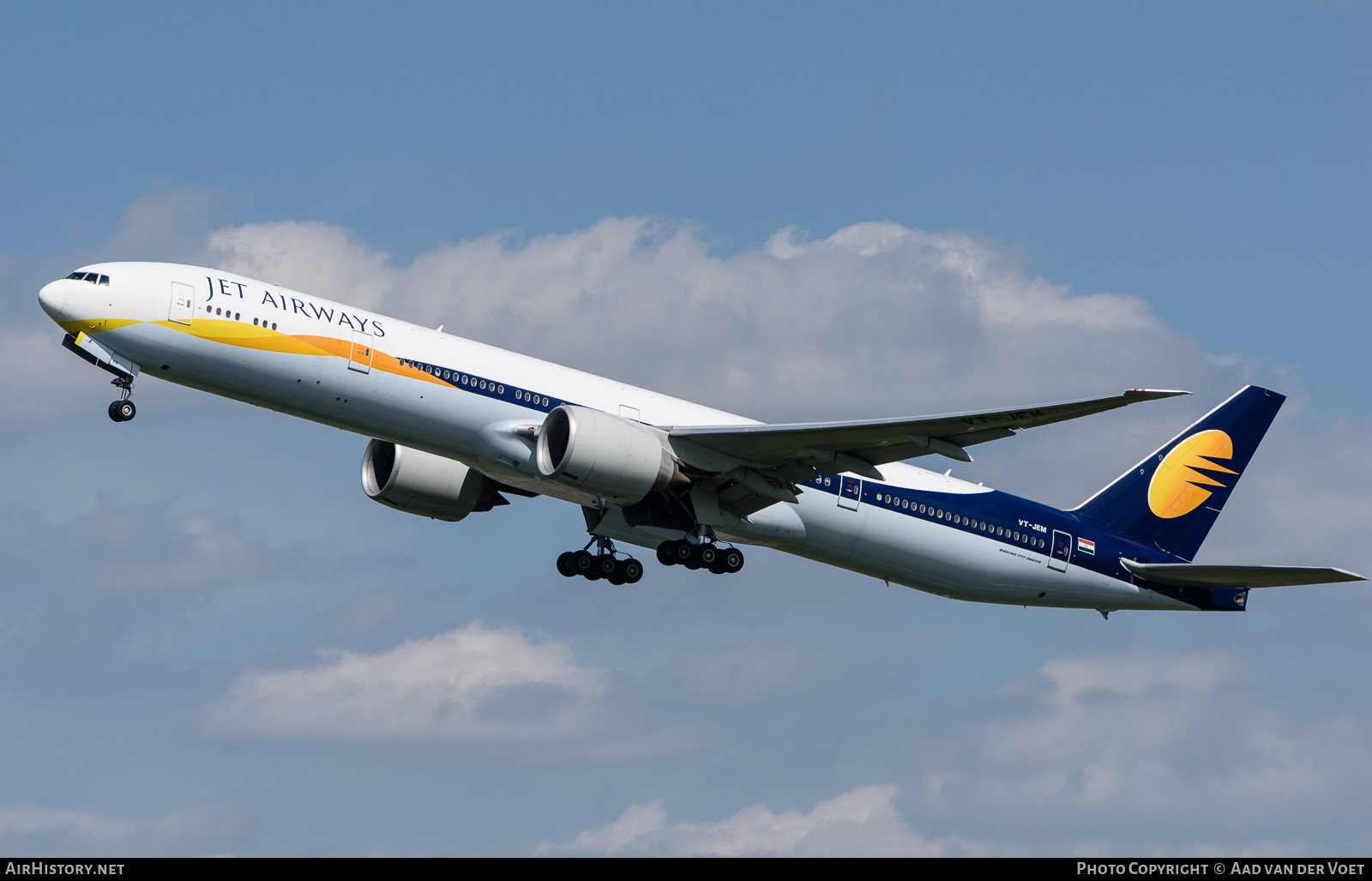 Aircraft Photo of VT-JEM | Boeing 777-35R/ER | Jet Airways | AirHistory.net #99702