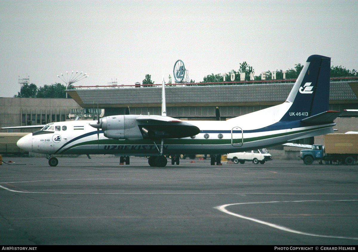 Aircraft Photo of UK-46413 | Antonov An-24B | Uzbekistan Airways | AirHistory.net #99711