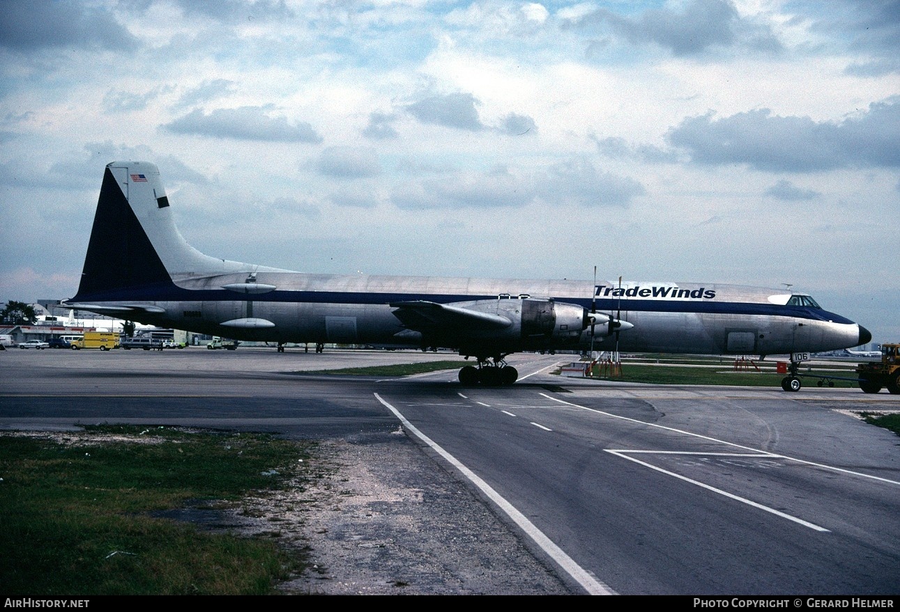 Aircraft Photo of N106BB | Canadair CL-44D4-2 | Tradewinds International Airlines | AirHistory.net #99714