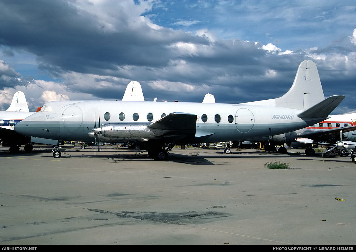 Aircraft Photo of N240RC | Vickers 744 Viscount | Go Transportation | AirHistory.net #99718