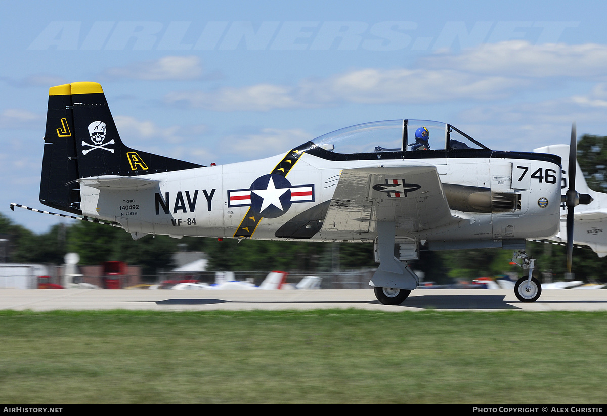 Aircraft Photo of N746SH / 140492 | North American T-28C Trojan | USA - Navy | AirHistory.net #99757