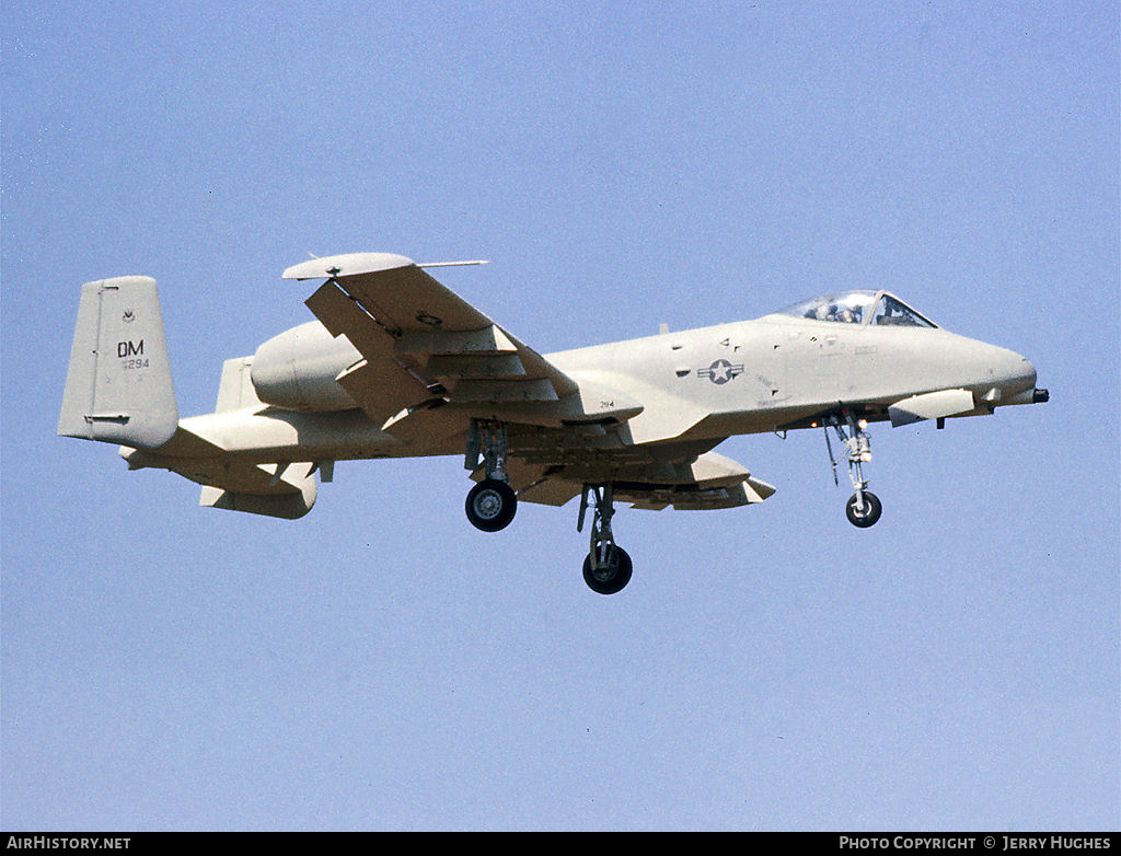 Aircraft Photo of 75-0294 / AF75-294 | Fairchild A-10A Thunderbolt II | USA - Air Force | AirHistory.net #99782