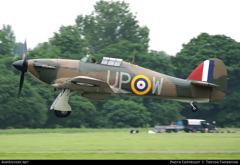 Aircraft Photo of G-HUPW / R4118 | Hawker Hurricane Mk1 | UK - Air Force | AirHistory.net #99825