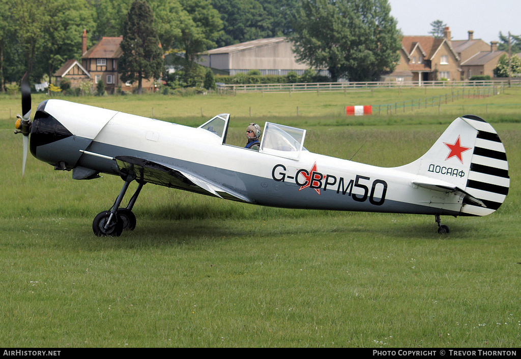 Aircraft Photo of G-CBPM | Yakovlev Yak-50 | Soviet Union - DOSAAF | AirHistory.net #99867