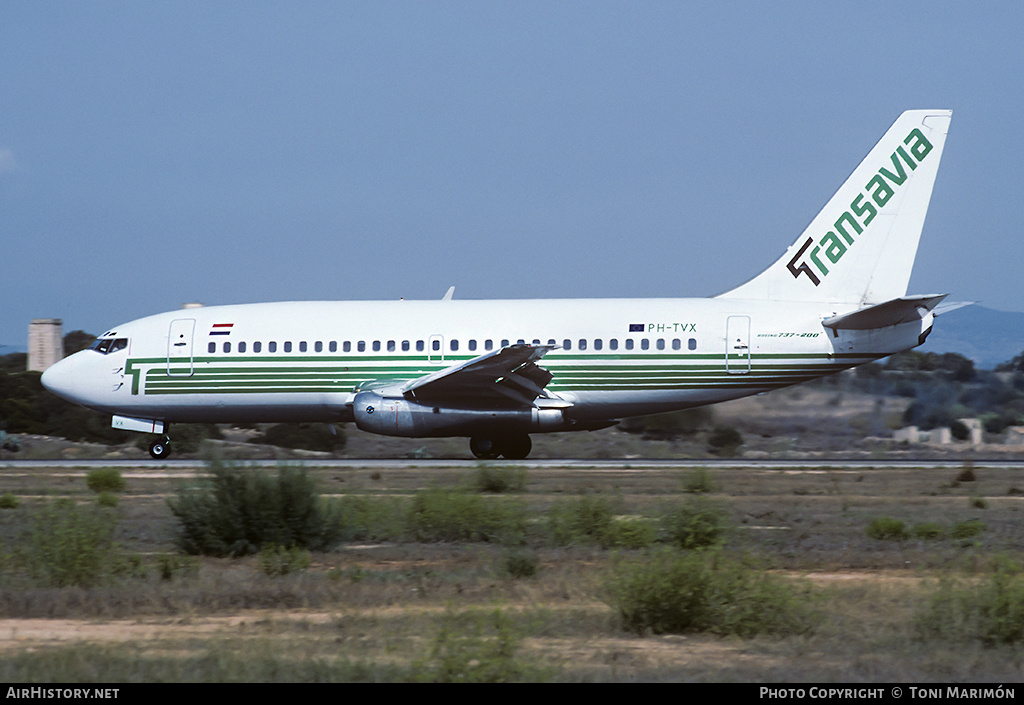Aircraft Photo of PH-TVX | Boeing 737-2T5/Adv | Transavia | AirHistory.net #99879