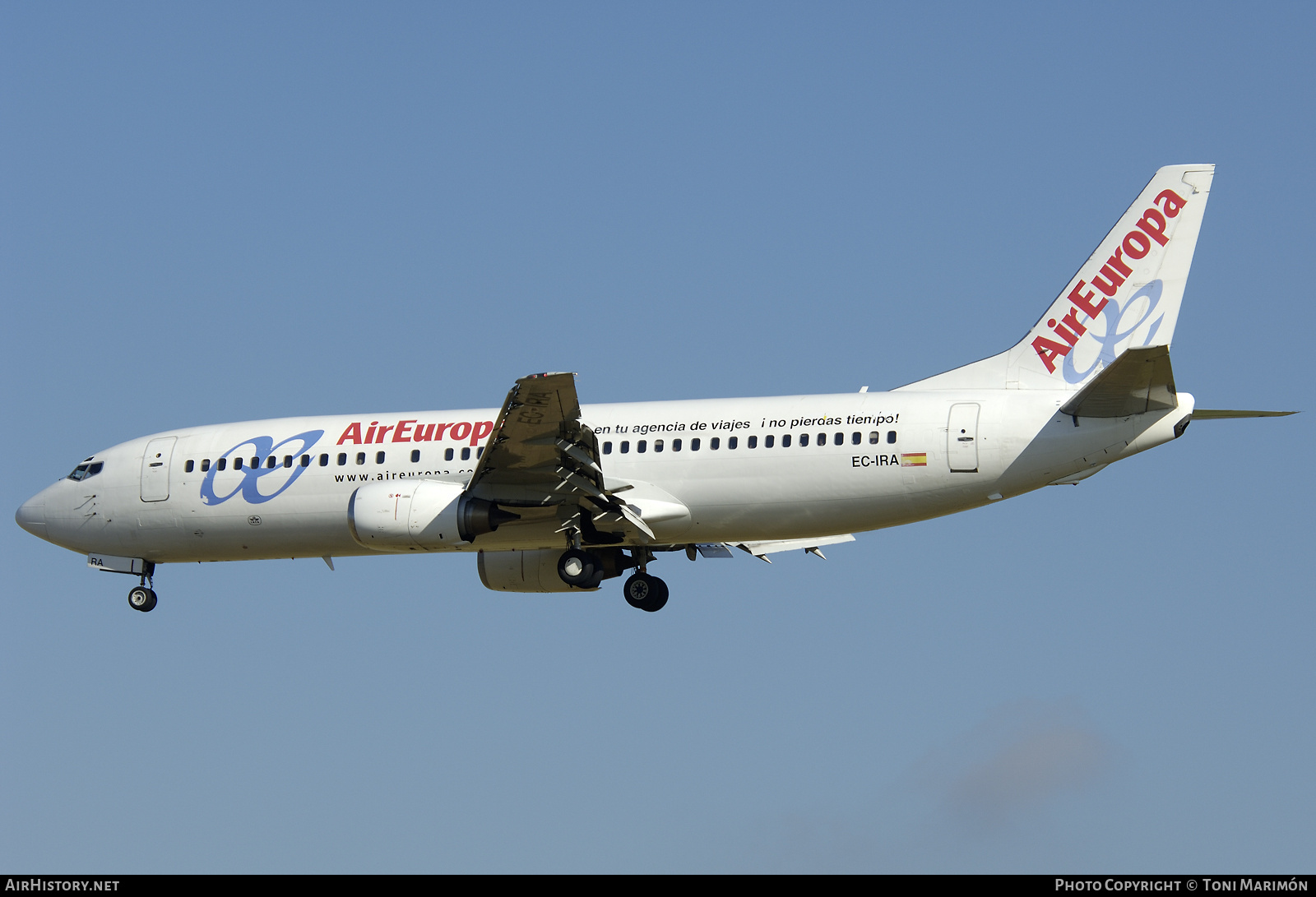 Aircraft Photo of EC-IRA | Boeing 737-4Y0 | Air Europa | AirHistory.net #99880