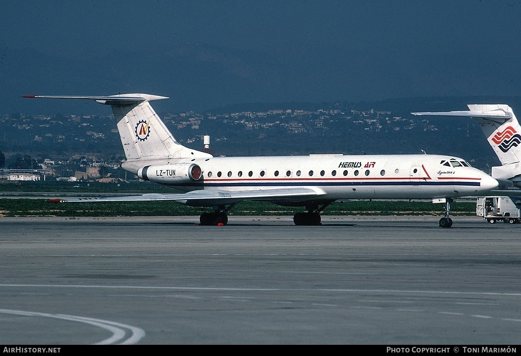 Aircraft Photo of LZ-TUN | Tupolev Tu-134A-3 | Hemus Air | AirHistory.net #99884