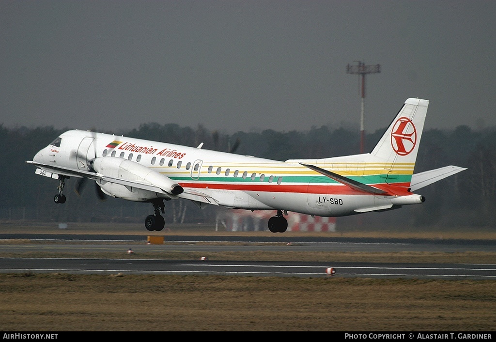 Aircraft Photo of LY-SBD | Saab 2000 | Lithuanian Airlines | AirHistory.net #99939