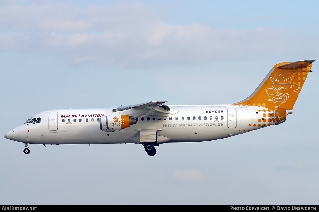 Aircraft Photo of SE-DSR | British Aerospace Avro 146-RJ100 | Malmö Aviation | AirHistory.net #99980