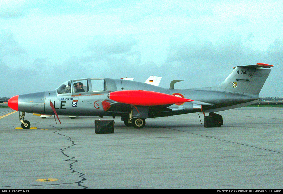 Aircraft Photo of 34 | Morane-Saulnier MS-760 Paris IR | France - Air Force | AirHistory.net #99981