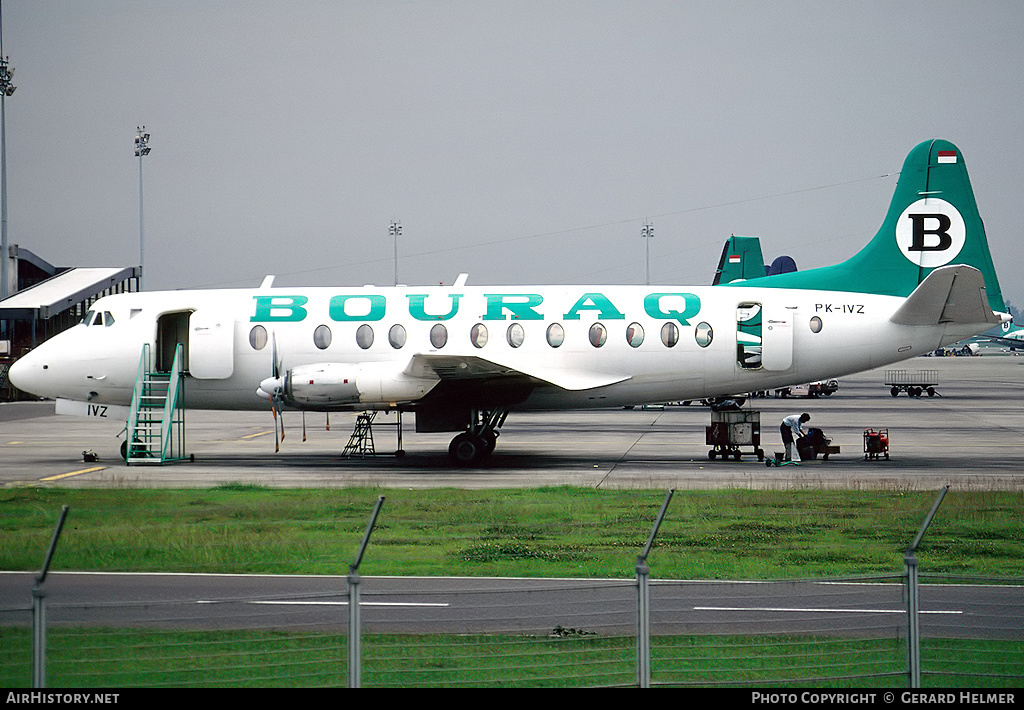 Aircraft Photo of PK-IVZ | Vickers 843 Viscount | Bouraq Indonesia Airlines | AirHistory.net #100025