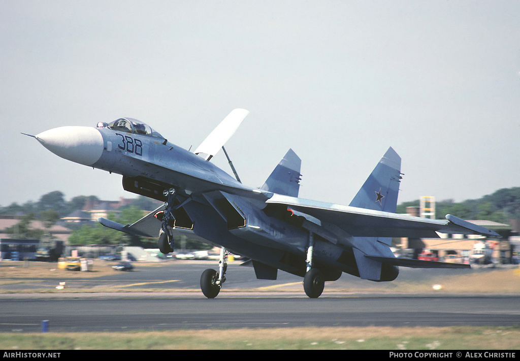 Aircraft Photo of 388 black | Sukhoi Su-27S | Soviet Union - Air Force | AirHistory.net #100084