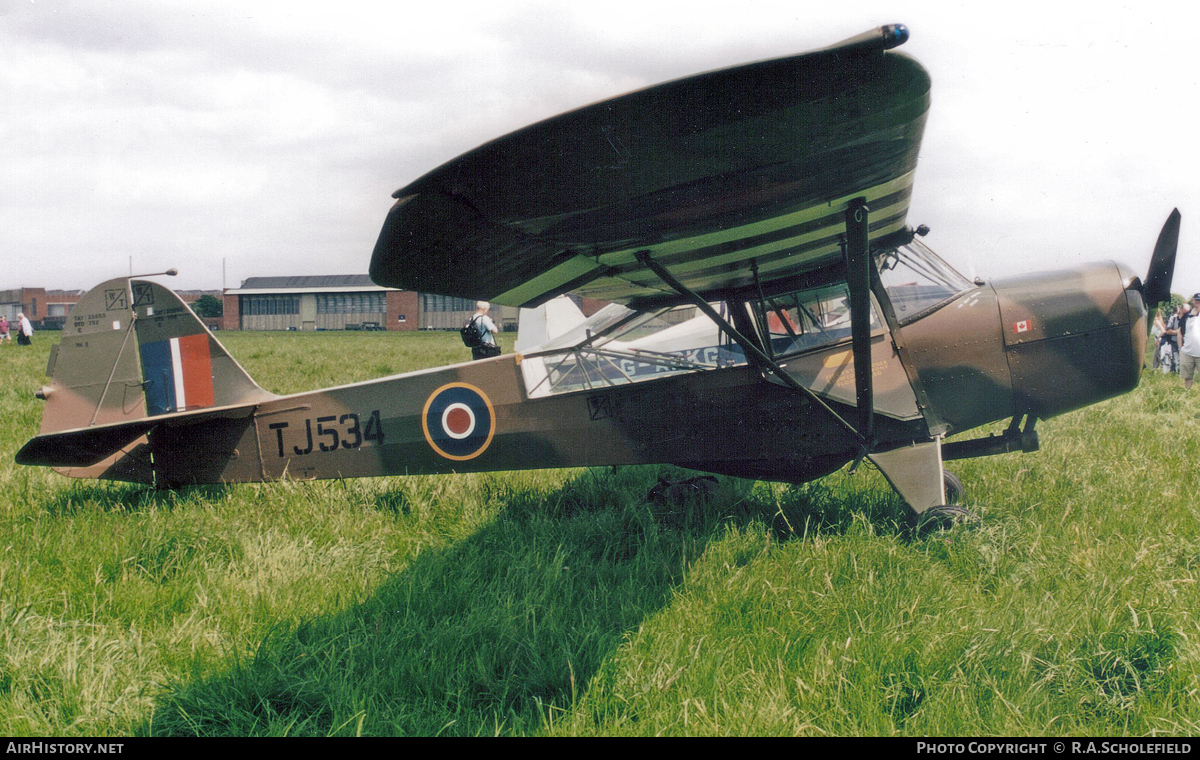 Aircraft Photo of G-AKSY / TJ534 | Taylorcraft J Auster Mk5 | UK - Air Force | AirHistory.net #100103