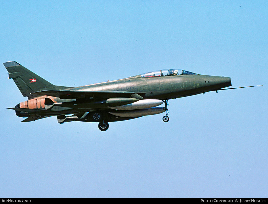 Aircraft Photo of GT-019 | North American F-100F Super Sabre | Denmark - Air Force | AirHistory.net #100128