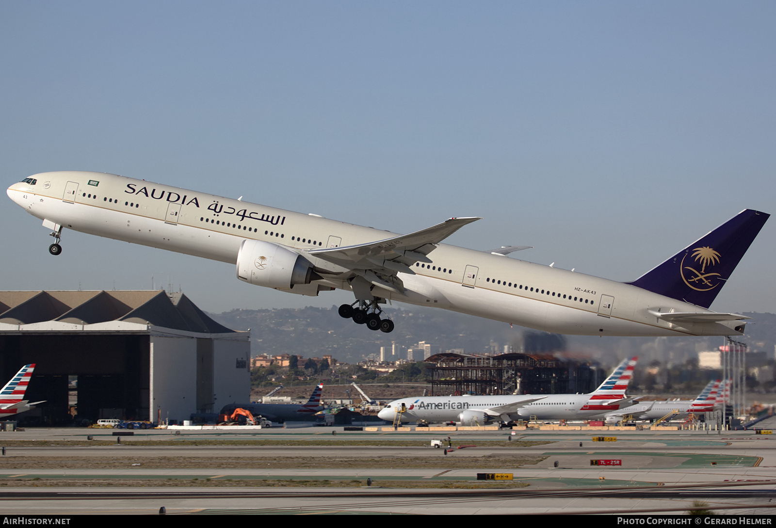 Aircraft Photo of HZ-AK43 | Boeing 777-300/ER | Saudia - Saudi Arabian Airlines | AirHistory.net #100360