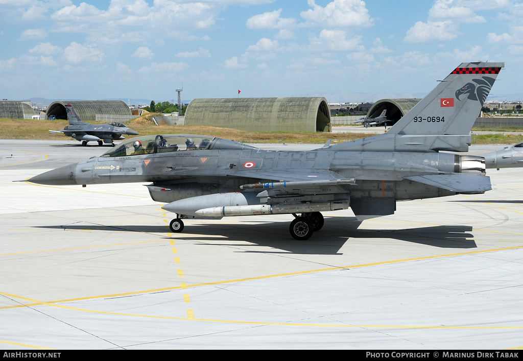 Aircraft Photo of 93-0694 | Lockheed Martin F-16DJ Fighting Falcon | Turkey - Air Force | AirHistory.net #100379