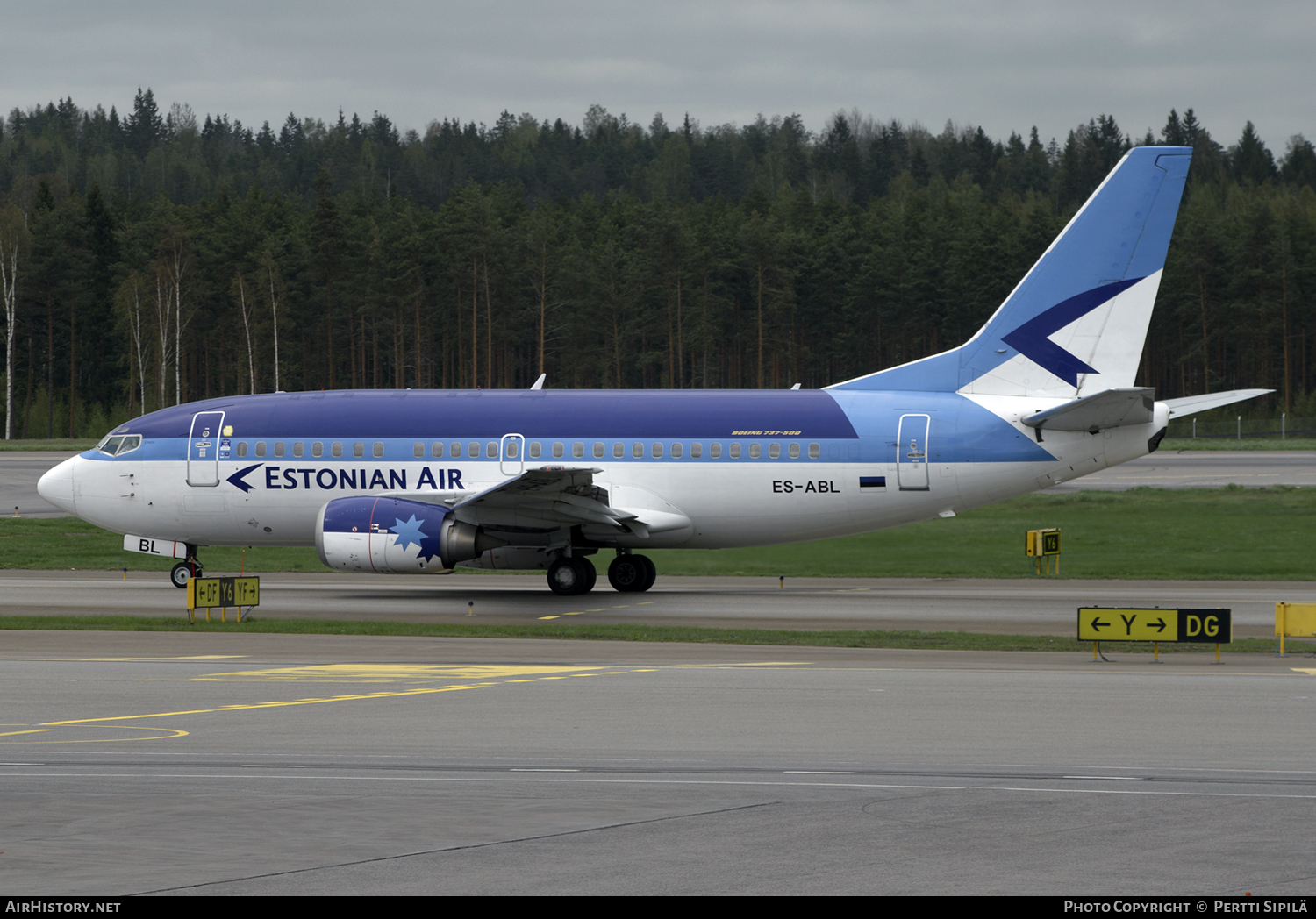 Aircraft Photo of ES-ABL | Boeing 737-5L9 | Estonian Air | AirHistory.net #100404