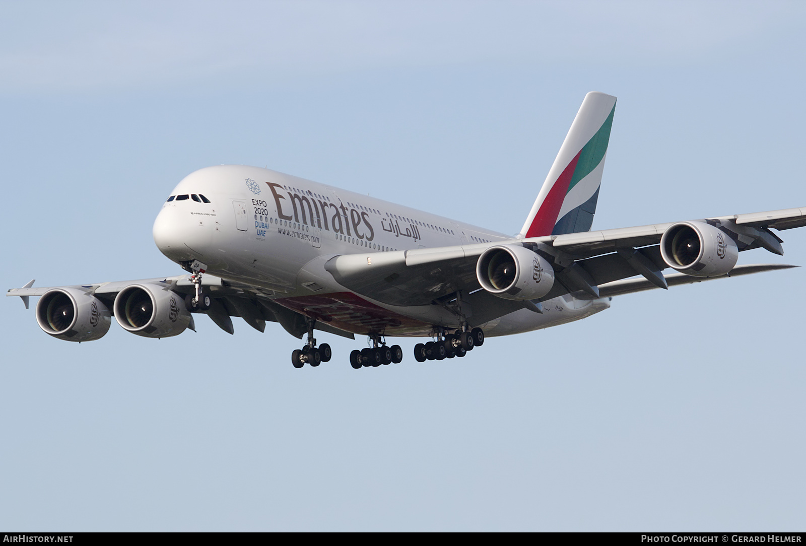 Aircraft Photo of A6-EOP | Airbus A380-861 | Emirates | AirHistory.net #100418