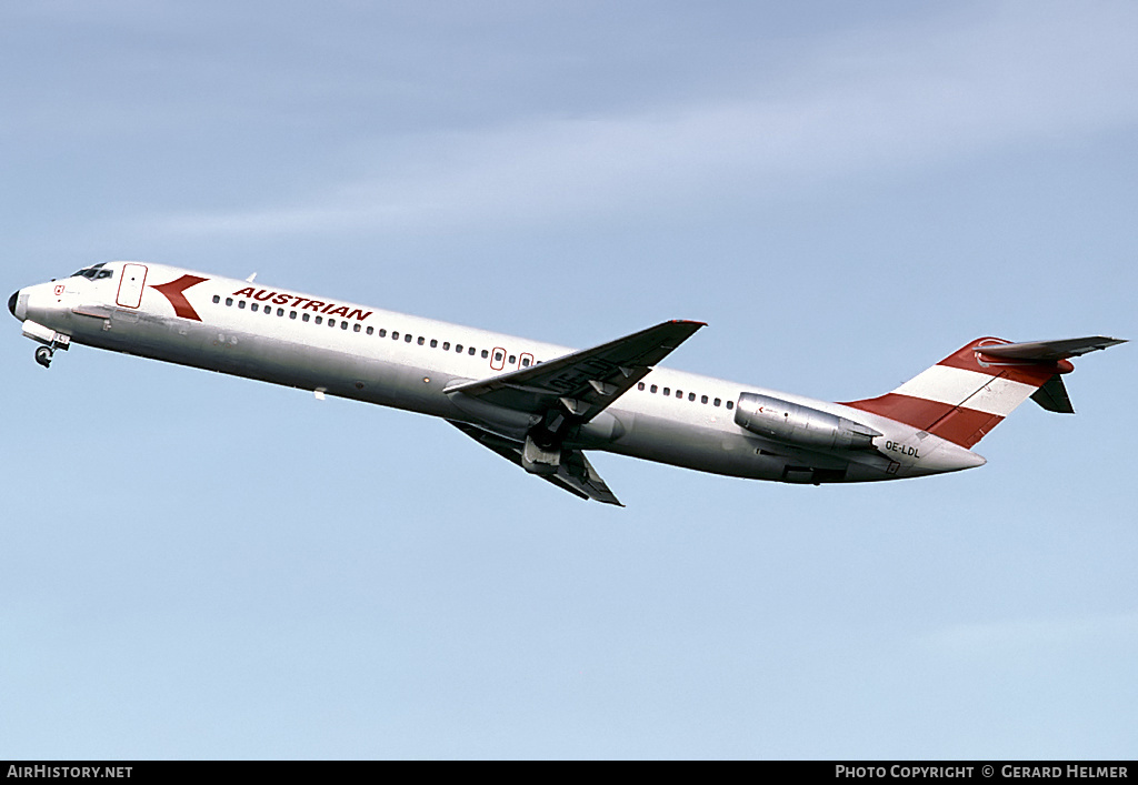 Aircraft Photo of OE-LDL | McDonnell Douglas DC-9-51 | Austrian Airlines | AirHistory.net #100452