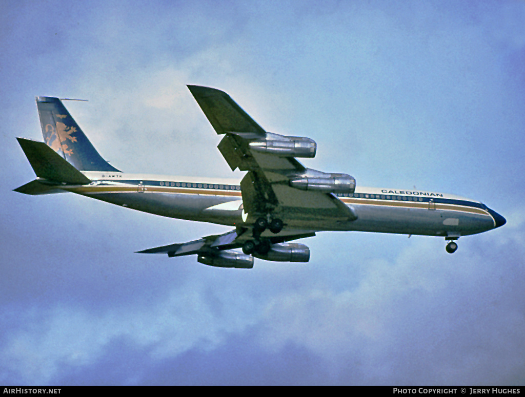 Aircraft Photo of G-AWTK | Boeing 707-349C | Caledonian Airways | AirHistory.net #100463