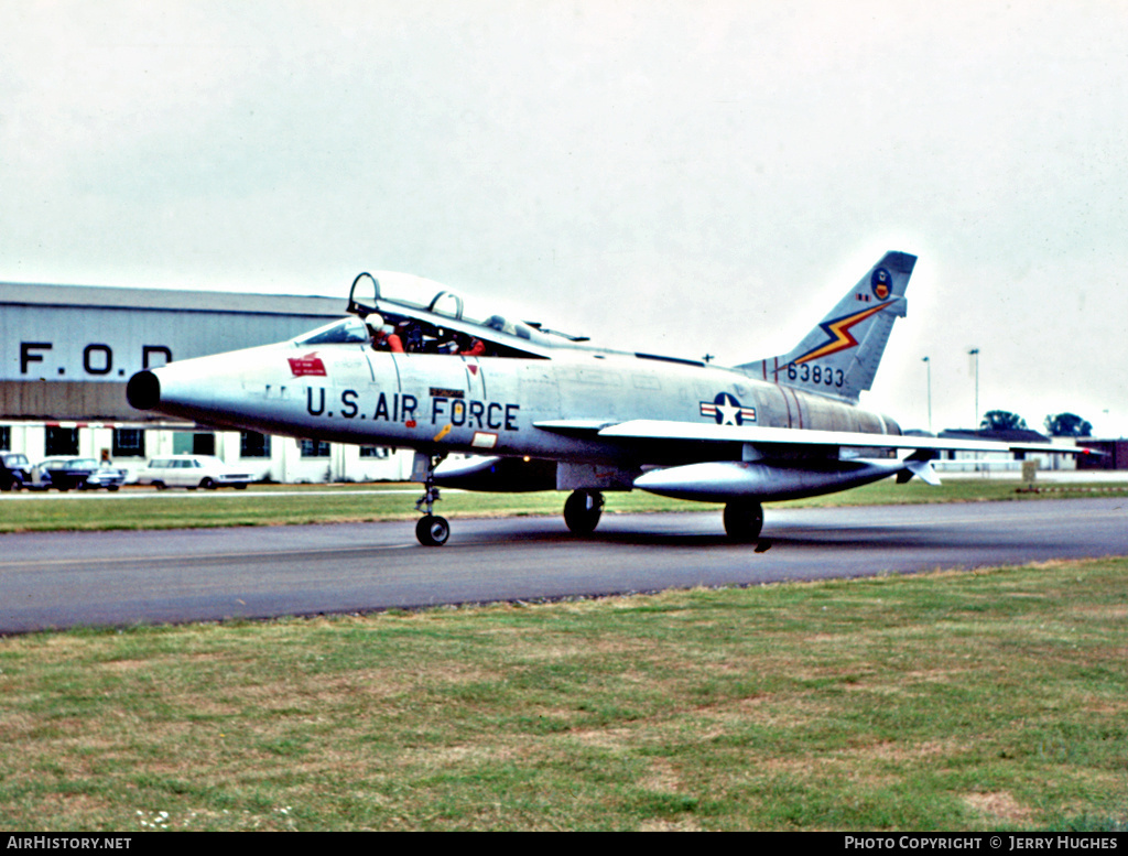Aircraft Photo of 56-3833 / 63833 | North American F-100F Super Sabre | USA - Air Force | AirHistory.net #100464