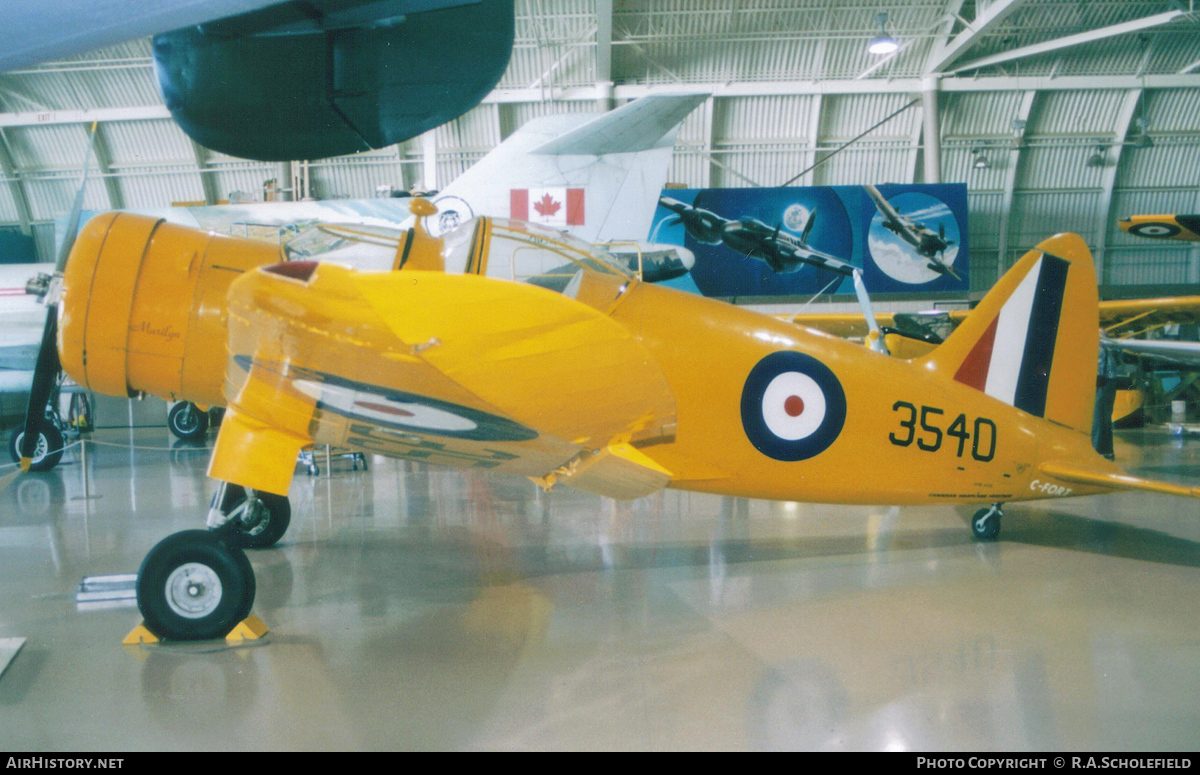 Aircraft Photo of C-FORT / 3540 | Fleet 60K Fort Mk2 | Canada - Air Force | AirHistory.net #100489